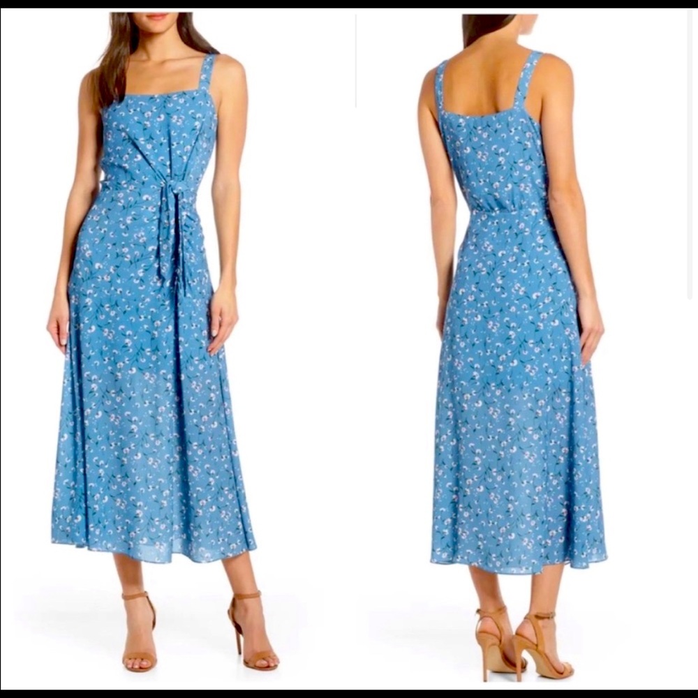Chelsea28 Blue Floral Maxi Dress Formal